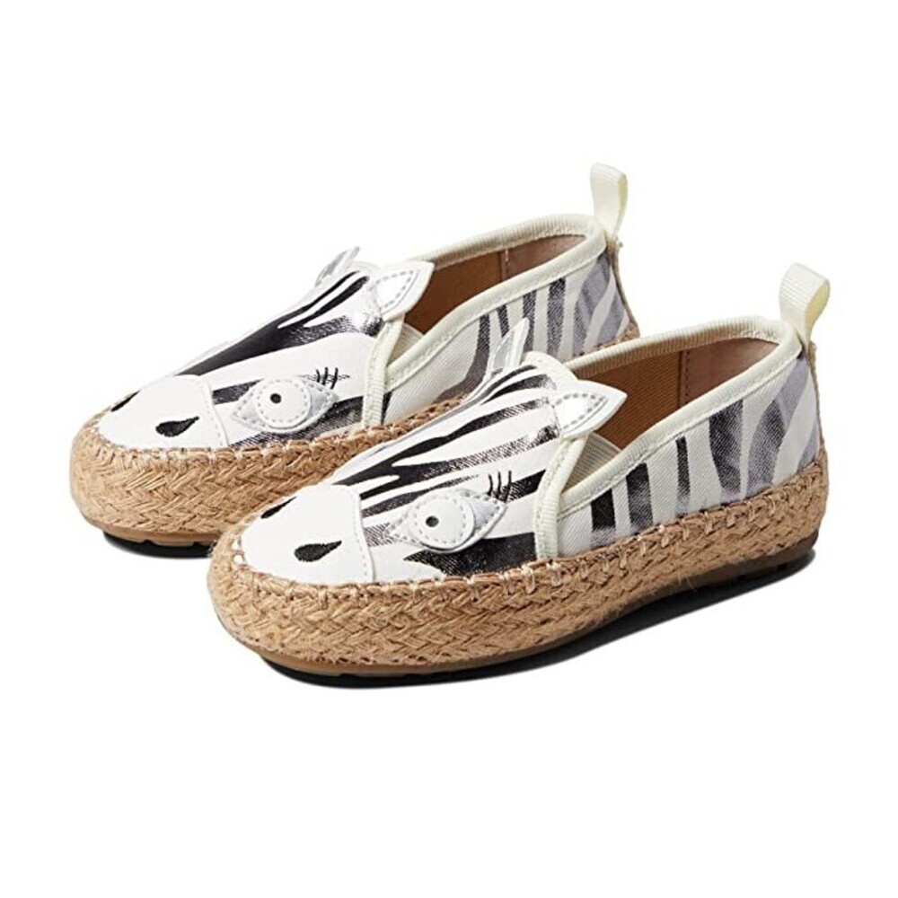 EMU Australia Zebra Nest K12675-153 Sneaker Kids 9 Coconut Slip On Shoes JOBB232